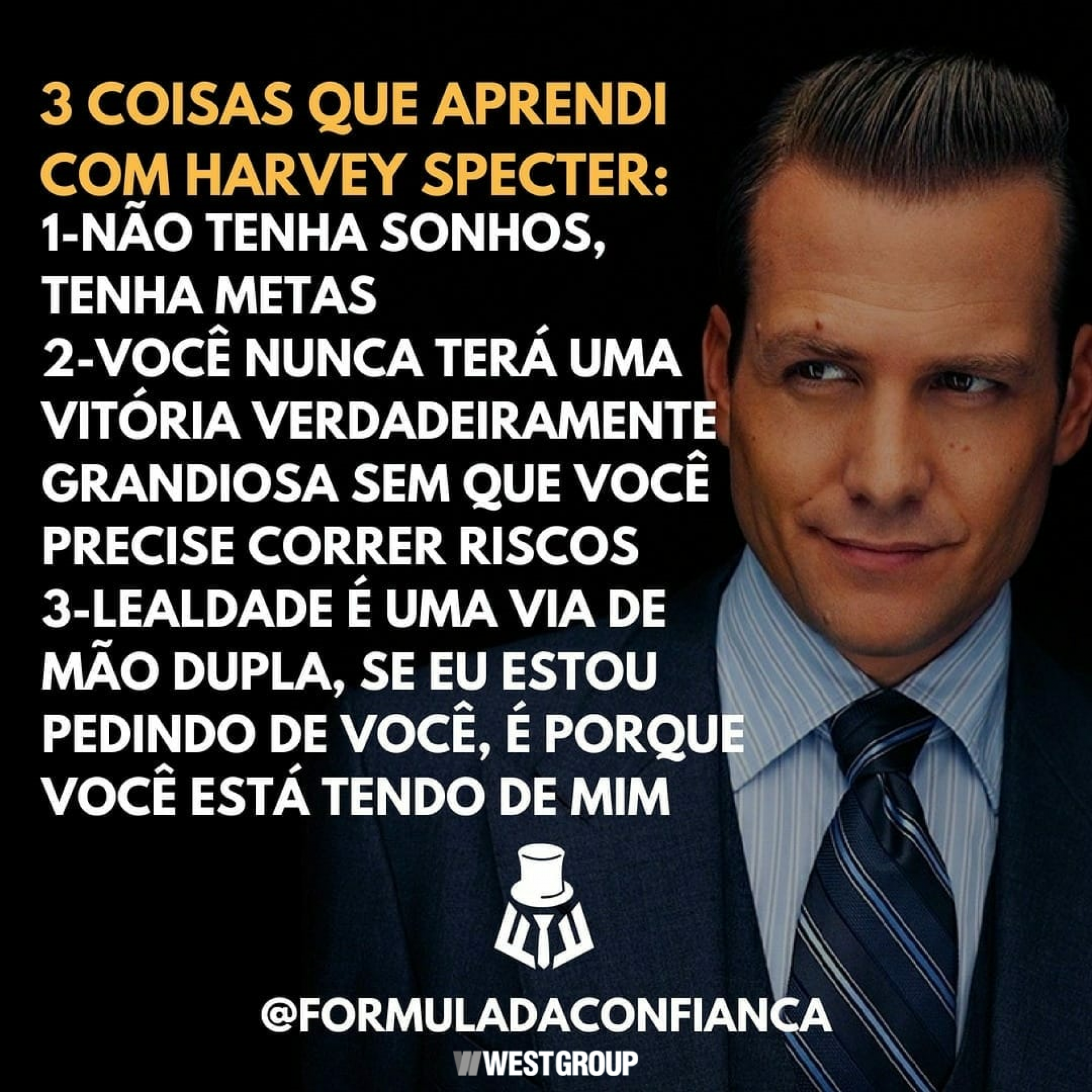 3 Coisas que Aprendi com Harvey Specter