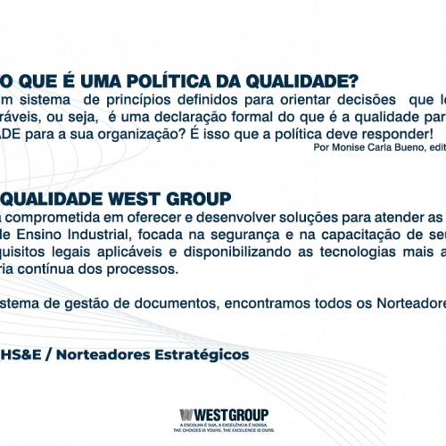 Politica da Qualidade West Group